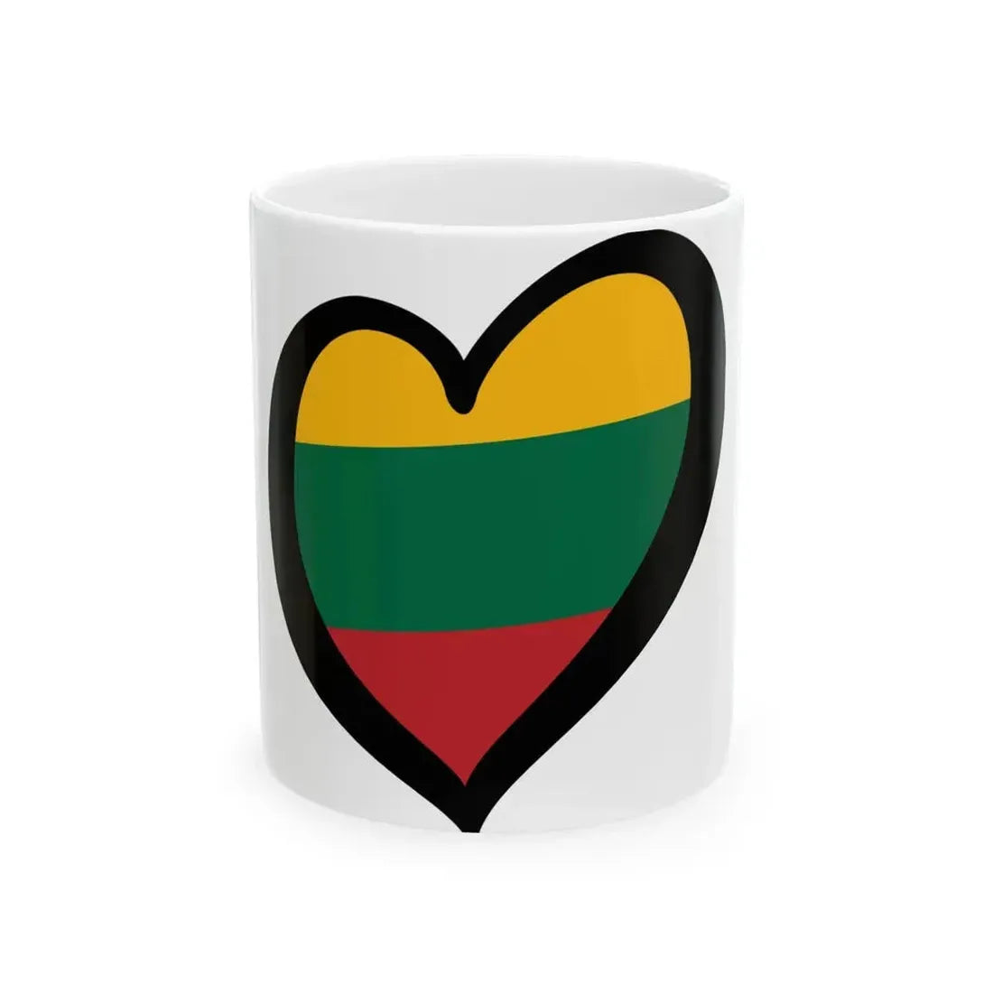 EuroLithuania (Lithuania) White Coffee Mug 11oz - Go Mug Yourself