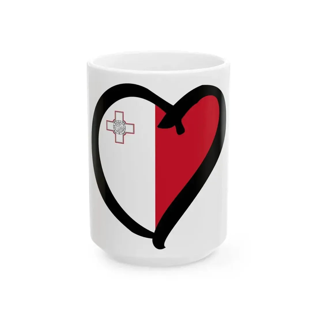 EuroMaltaAnterior (Malta) White Coffee Mug 15oz - Go Mug Yourself