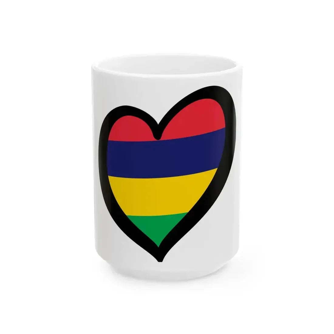 EuroMauricio (Mauritius) White Coffee Mug 15oz - Go Mug Yourself
