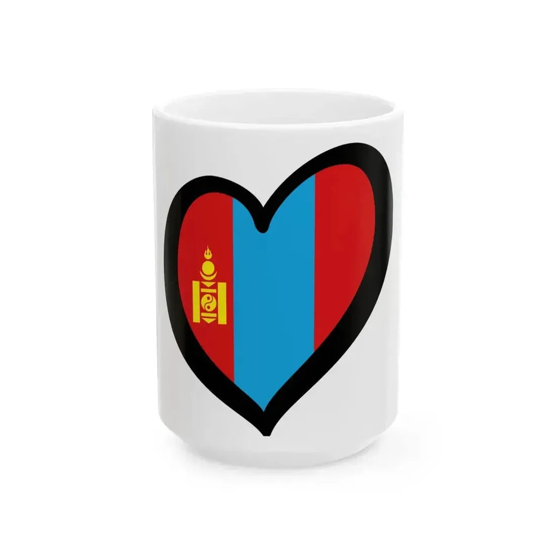 EuroMongolia 1992-2011 (Mongolia) White Coffee Mug 15oz - Go Mug Yourself