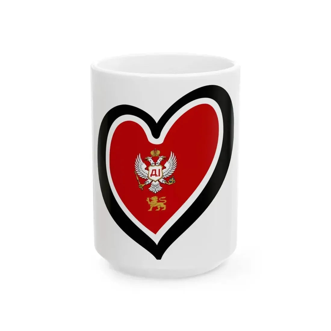 EuroMontenegro 1852-1860 (Montenegro) White Coffee Mug 15oz - Go Mug Yourself