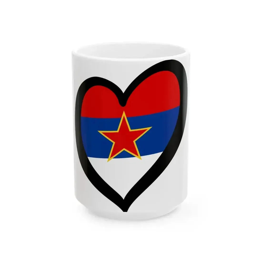 EuroMontenegro 1946-1993 and EuroSerbia 1947-1992 (Montenegro) White Coffee Mug 15oz - Go Mug Yourself