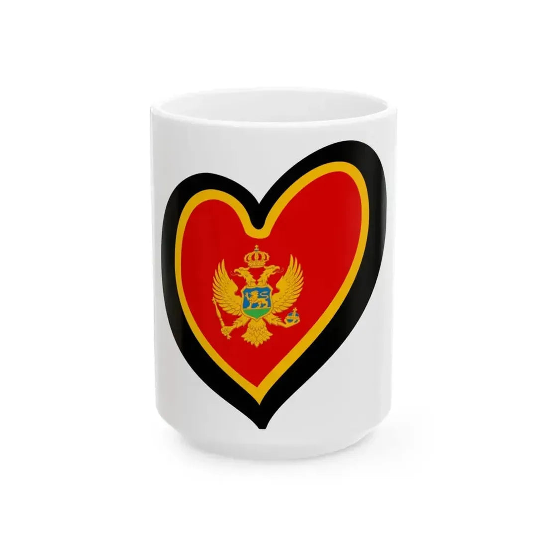 EuroMontenegro (Montenegro) White Coffee Mug 15oz - Go Mug Yourself