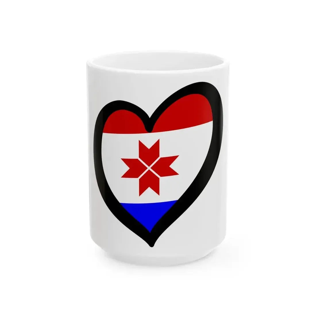 EuroMordovia (Russia) White Coffee Mug 15oz - Go Mug Yourself
