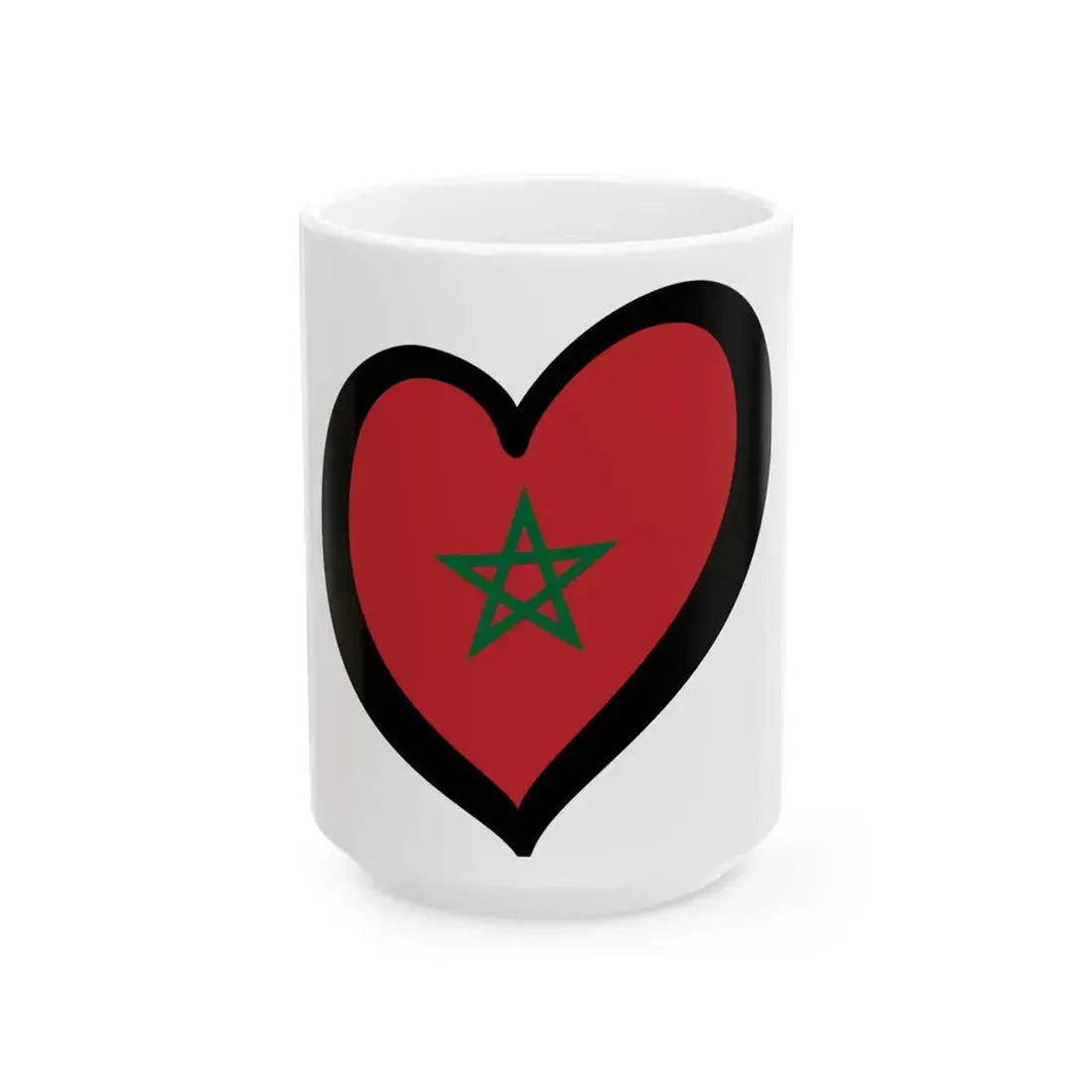EuroMorocco (Morocco) White Coffee Mug 15oz - Go Mug Yourself