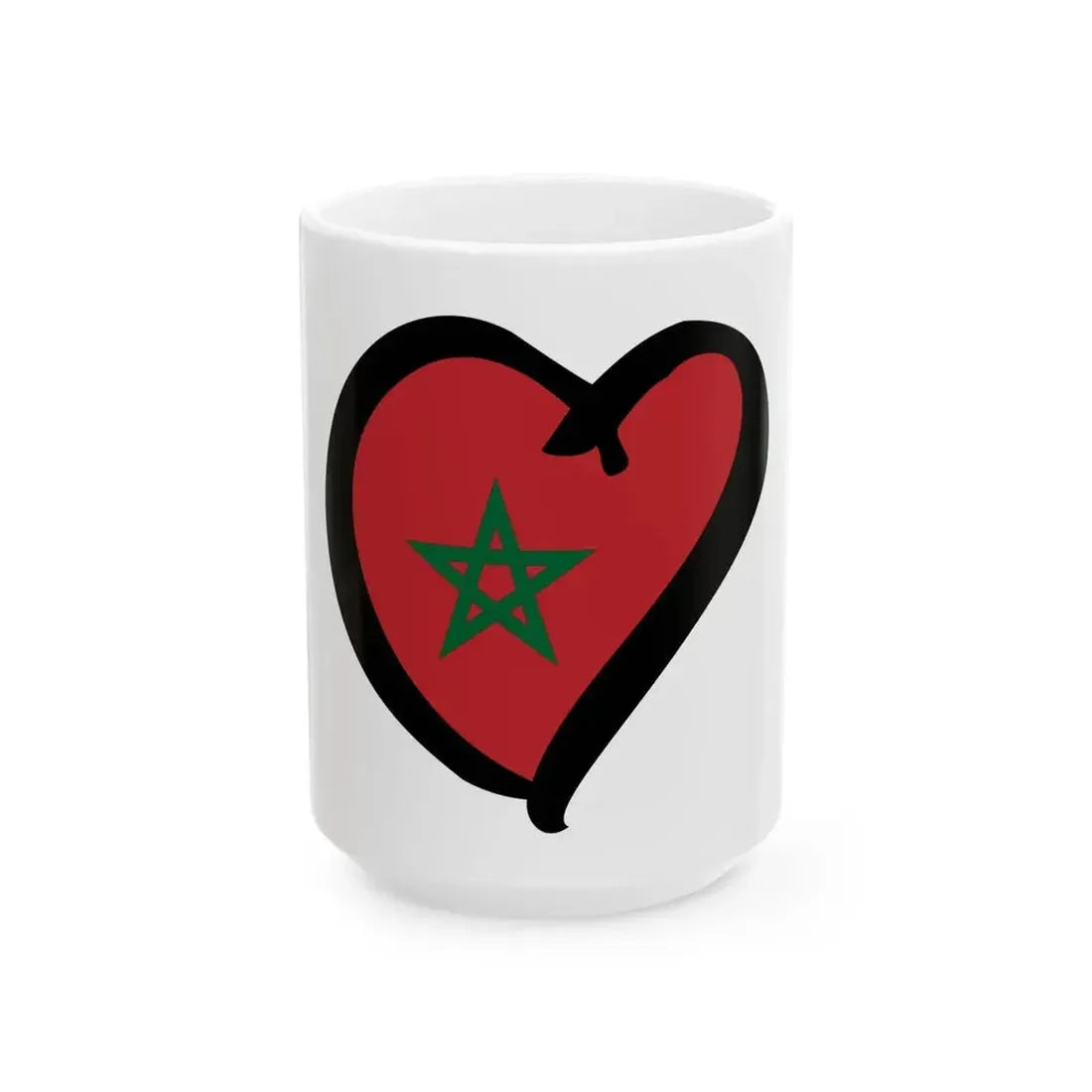 EuroMoroccoAnterior (Morocco) White Coffee Mug 15oz - Go Mug Yourself
