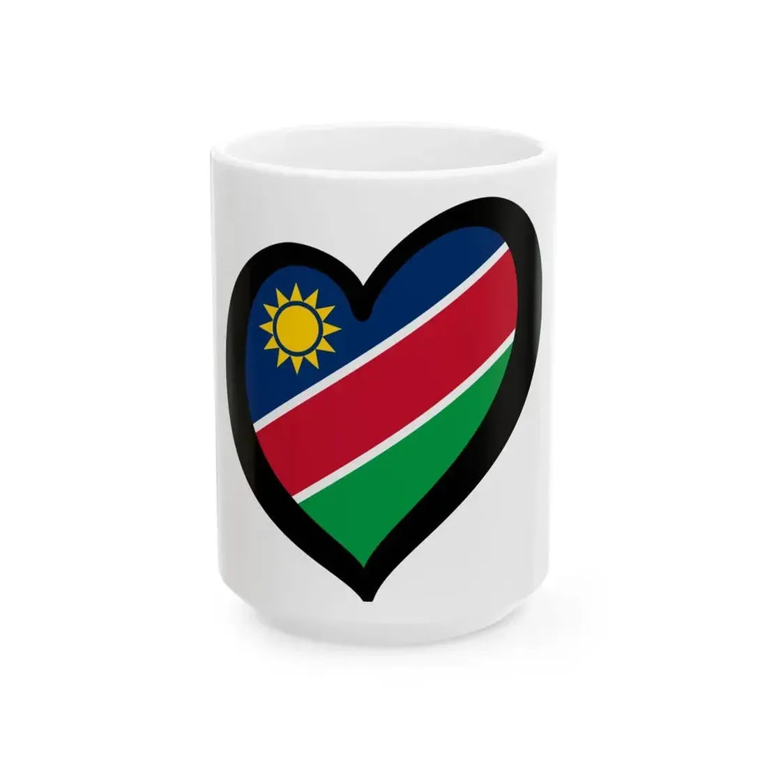 EuroNamibia (Namibia) White Coffee Mug 15oz - Go Mug Yourself