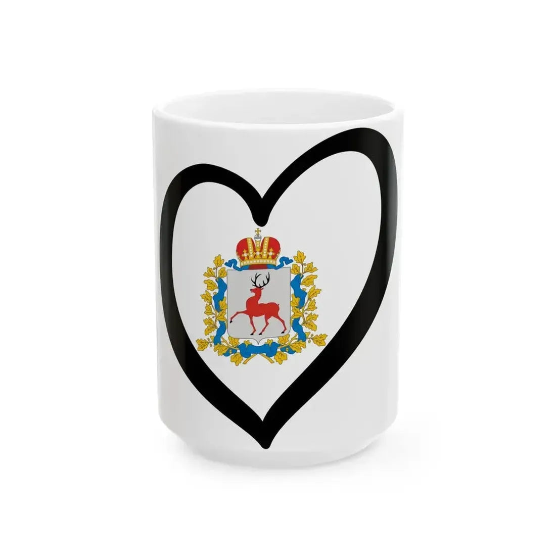 EuroNizhni Novgorod (Russia) White Coffee Mug 15oz - Go Mug Yourself