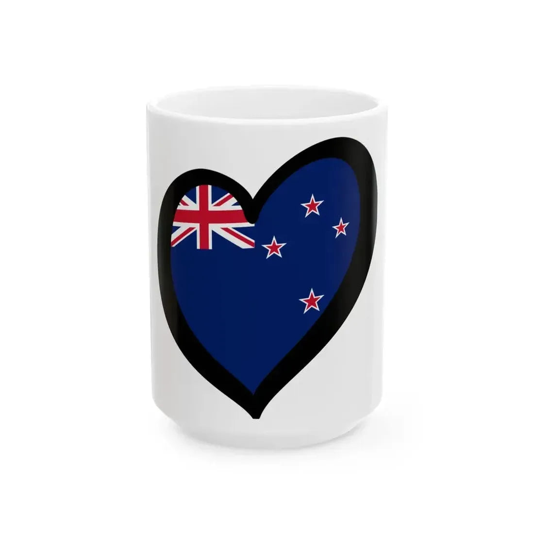 EuroNueva Zelanda (New Zealand) White Coffee Mug 15oz - Go Mug Yourself