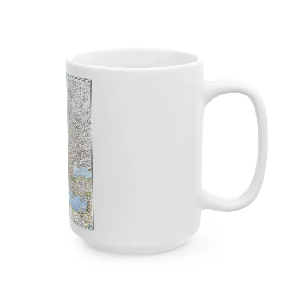 Europe (1969) (Map) White Coffee Mug - Go Mug Yourself