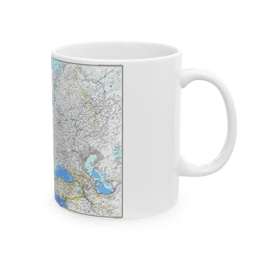 Europe (1983) (Map) White Coffee Mug - Go Mug Yourself