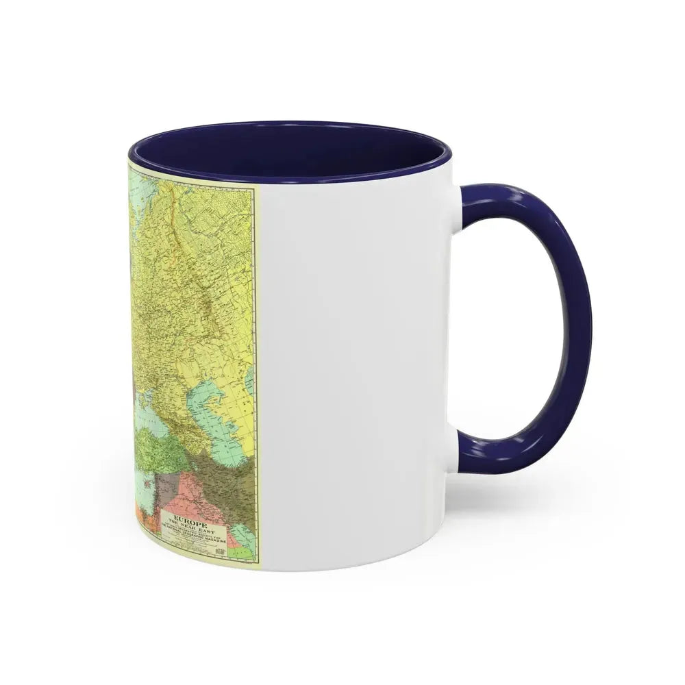 Europe and the Near East (1929) (Map) Accent Coffee Mug - Go Mug Yourself