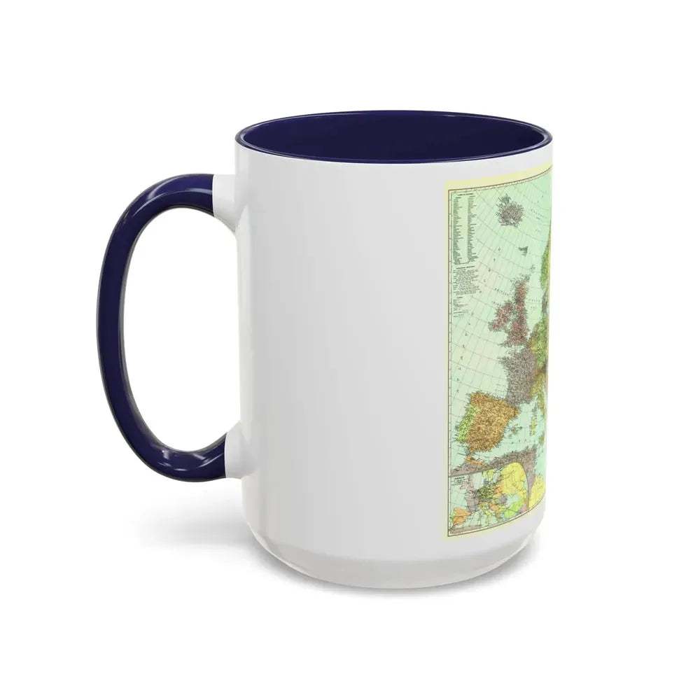 Europe and the Near East (1929) (Map) Accent Coffee Mug - Go Mug Yourself