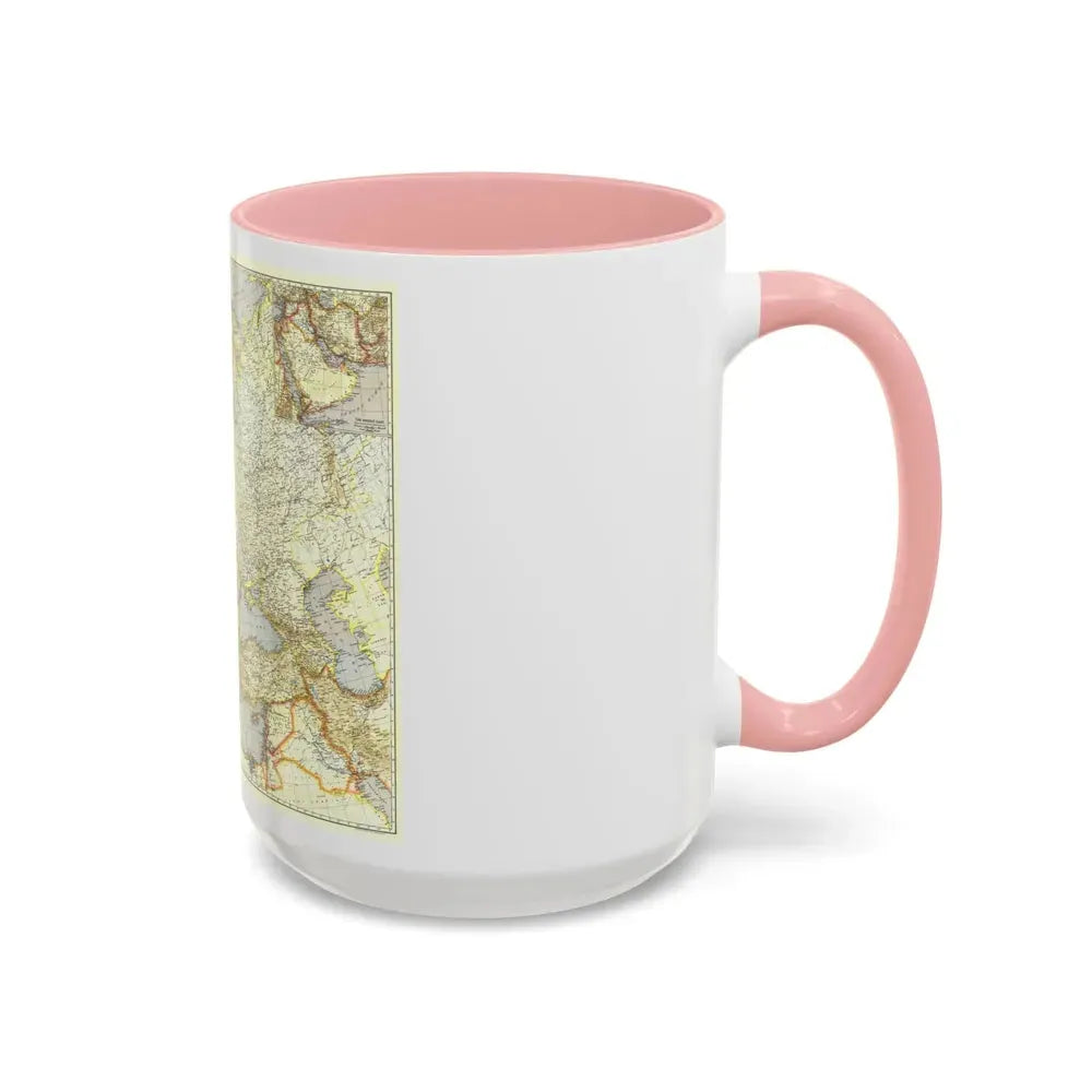 Europe and the Near East (1940) (Map) Accent Coffee Mug - Go Mug Yourself