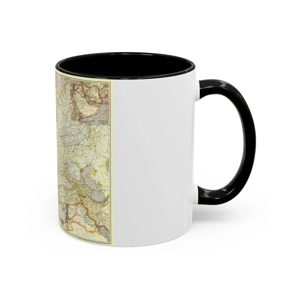 Europe and the Near East (1943) (Map) Accent Coffee Mug - Go Mug Yourself