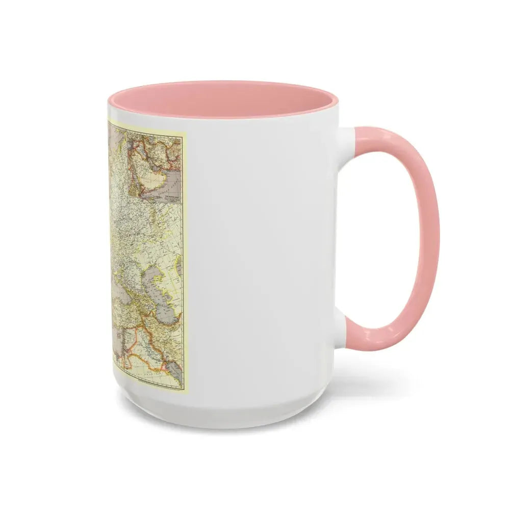 Europe and the Near East (1943) (Map) Accent Coffee Mug - Go Mug Yourself