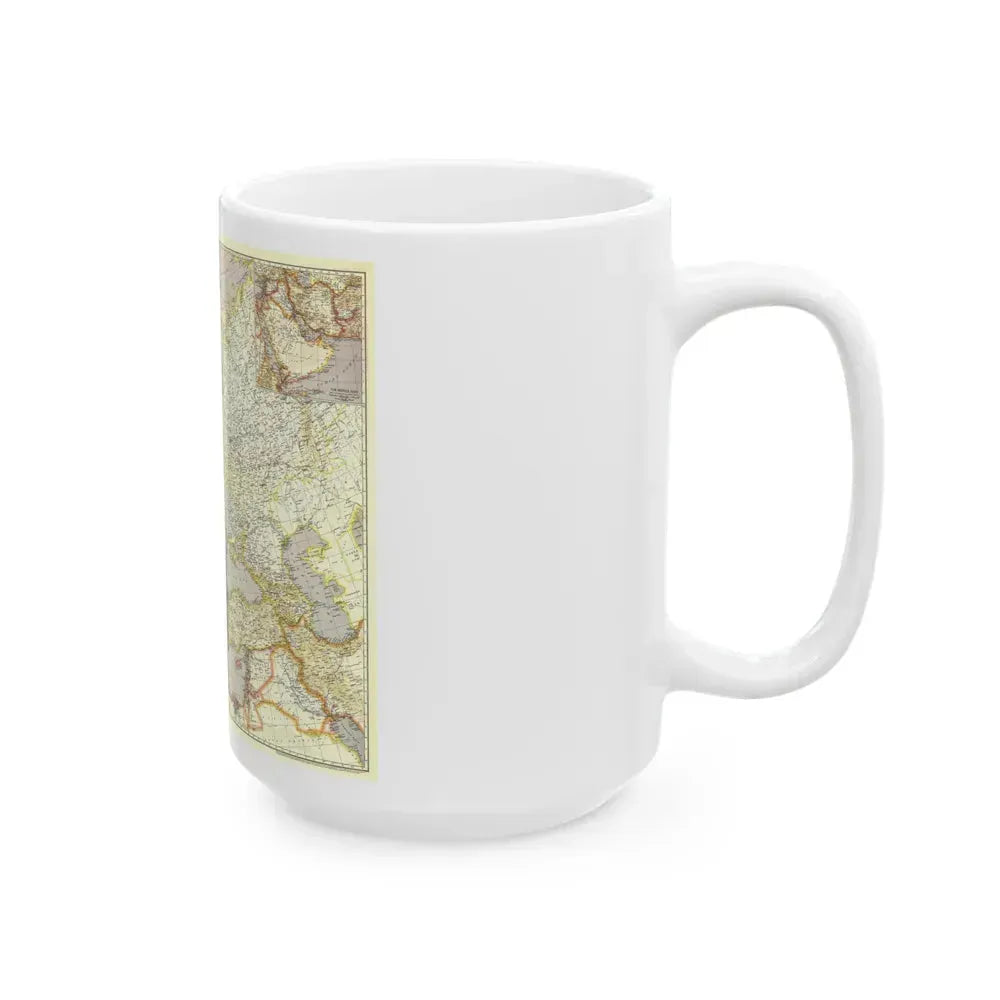 Europe and the Near East (1943) (Map) White Coffee Mug - Go Mug Yourself
