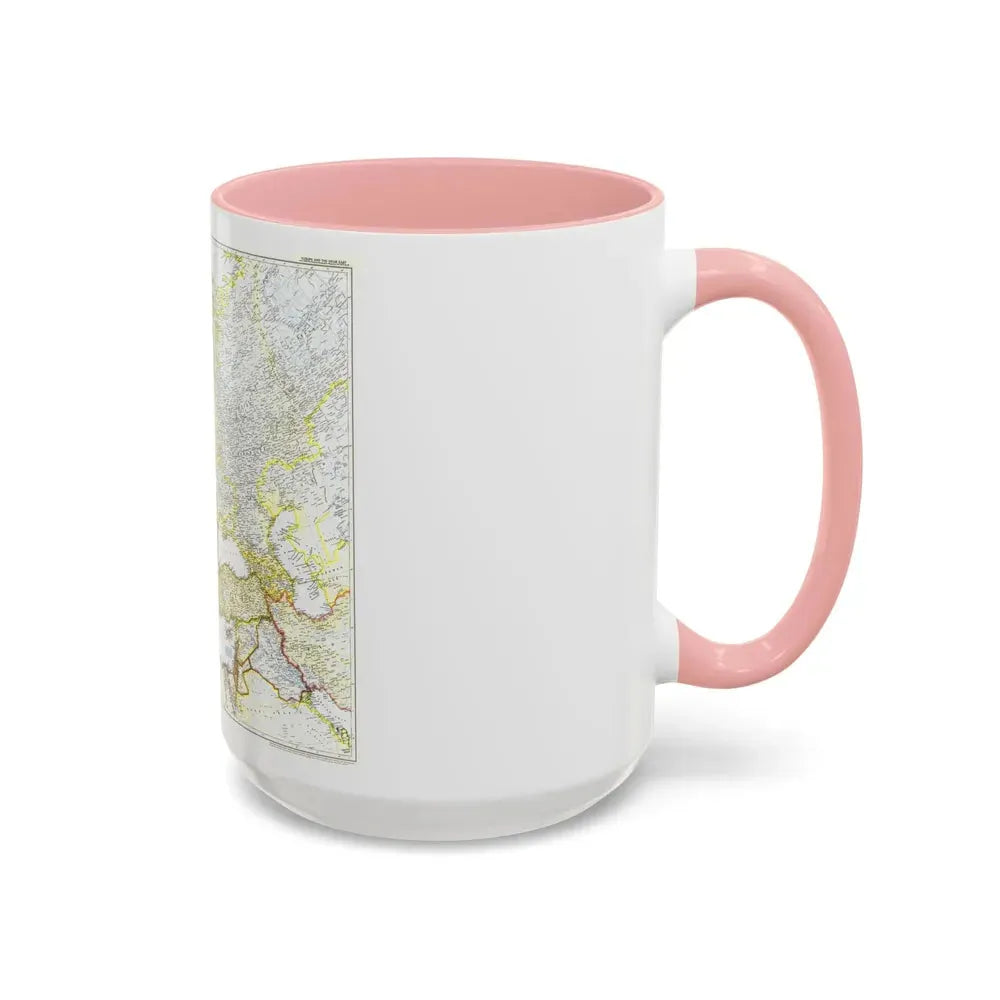 Europe and the Near East (1949) (Map) Accent Coffee Mug - Go Mug Yourself