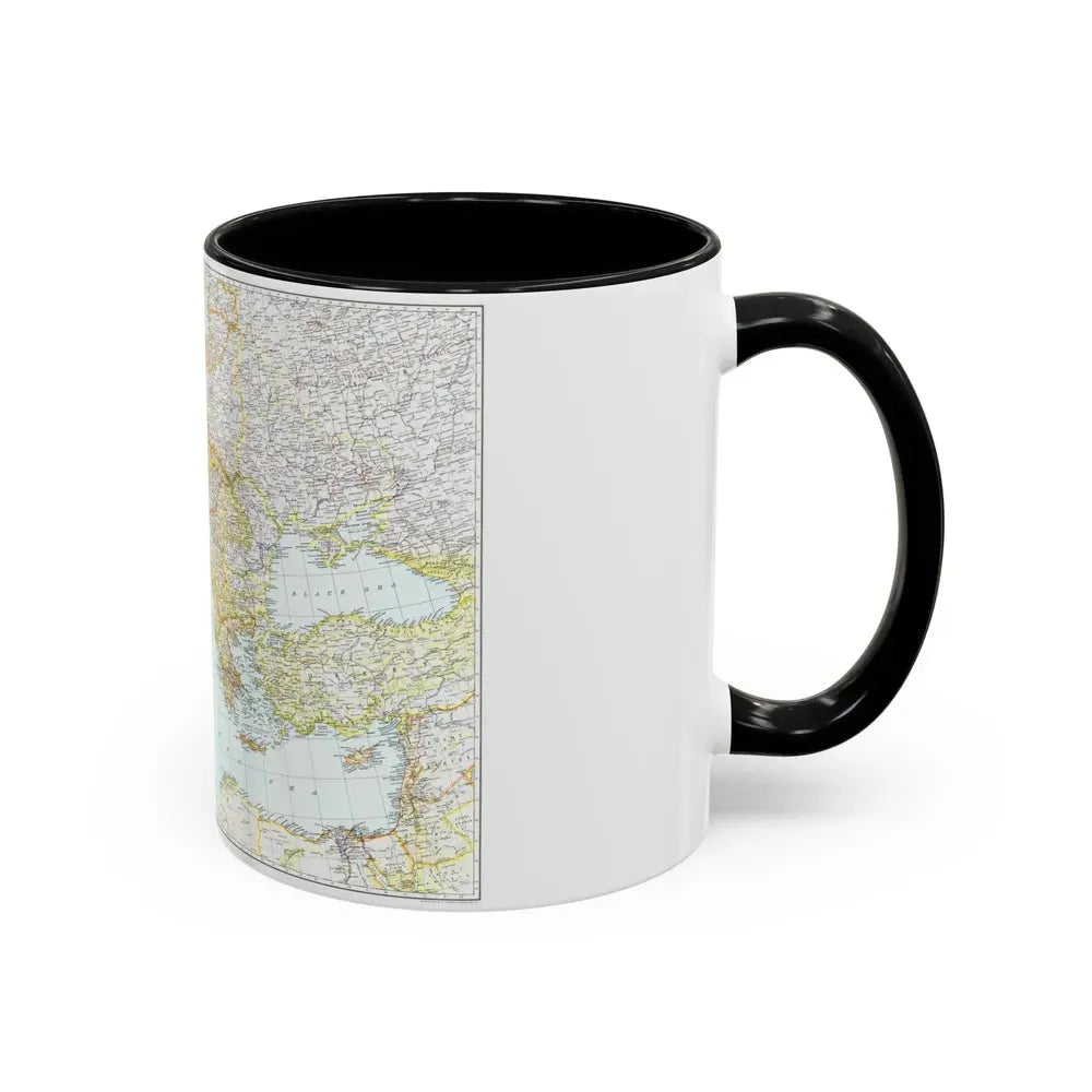 Europe, Central & Mediterranean Sept-1st (1939) (Map) Accent Coffee Mug - Go Mug Yourself