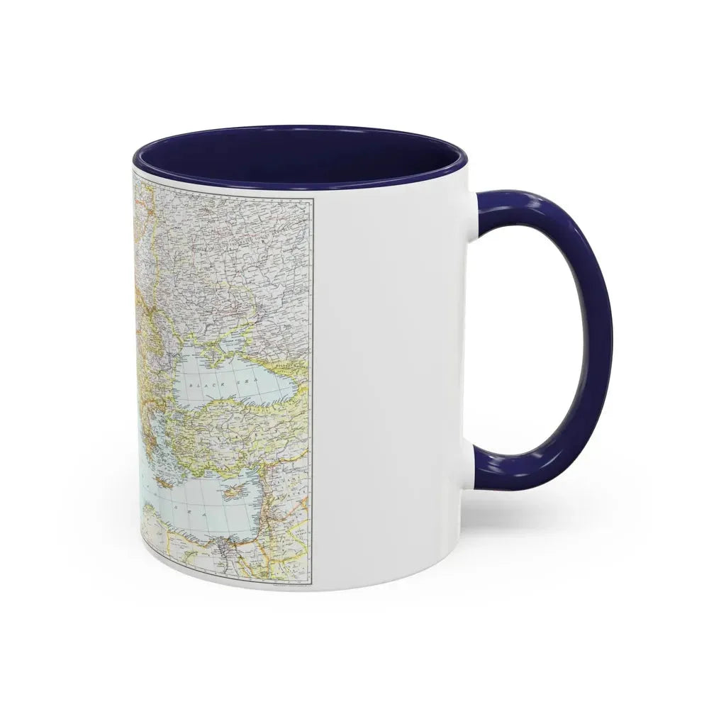 Europe, Central & Mediterranean Sept-1st (1939) (Map) Accent Coffee Mug - Go Mug Yourself