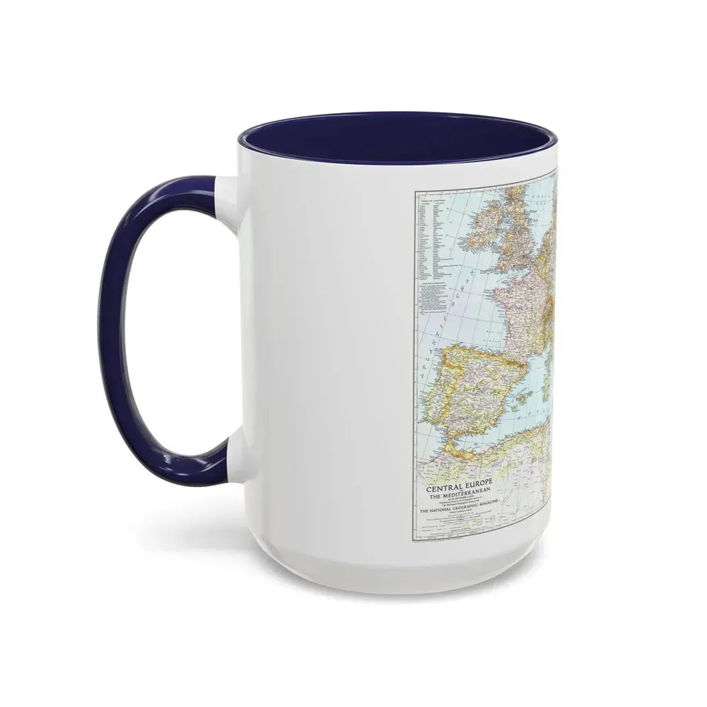 Europe, Central & Mediterranean Sept-1st (1939) (Map) Accent Coffee Mug - Go Mug Yourself