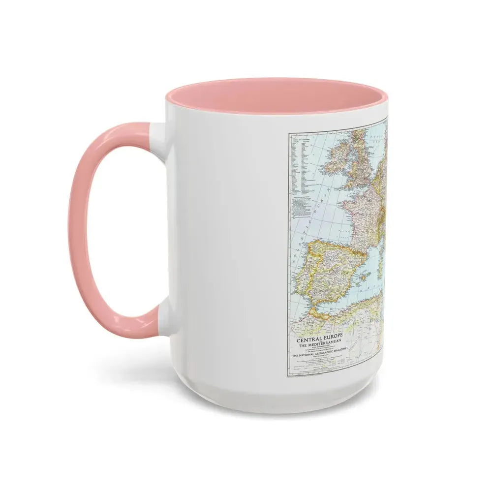 Europe, Central & Mediterranean Sept-1st (1939) (Map) Accent Coffee Mug - Go Mug Yourself