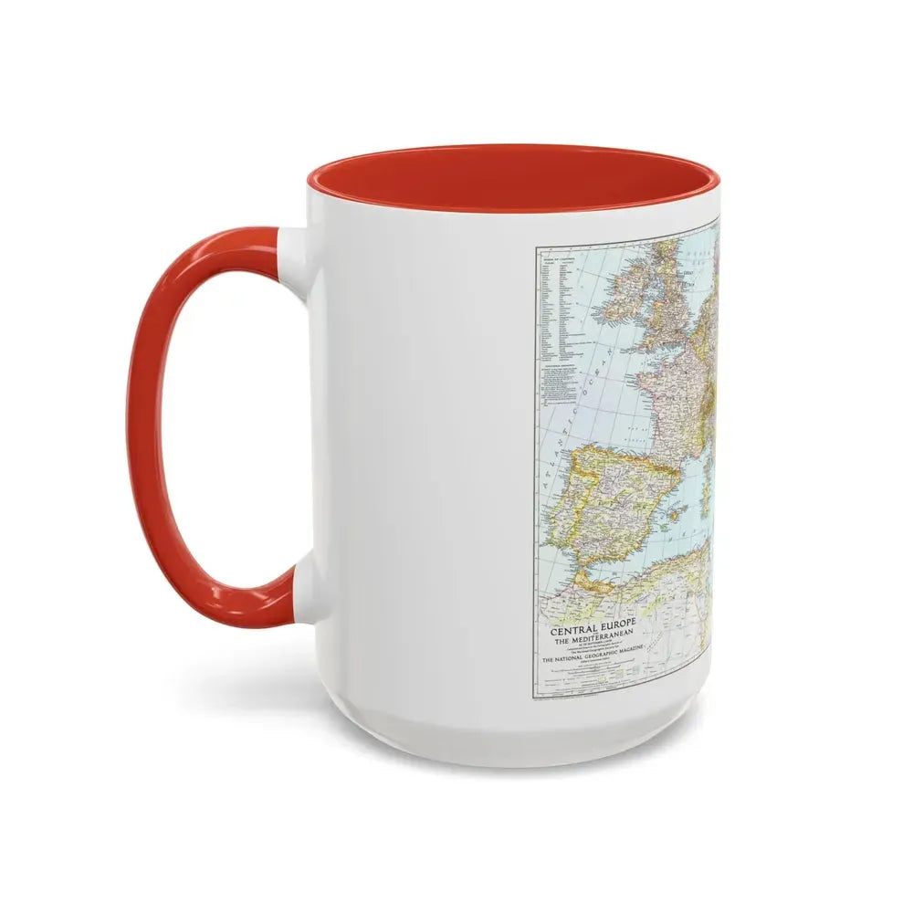 Europe, Central & Mediterranean Sept-1st (1939) (Map) Accent Coffee Mug - Go Mug Yourself