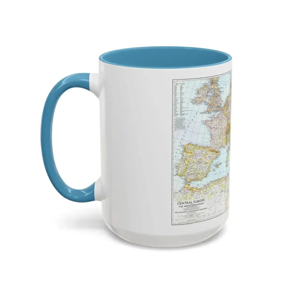 Europe, Central & Mediterranean Sept-1st (1939) (Map) Accent Coffee Mug - Go Mug Yourself