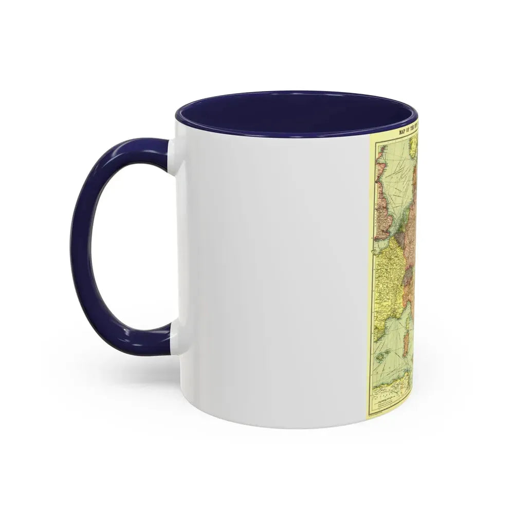 Europe, Central & the Balkan States (1915) (Map) Accent Coffee Mug - Go Mug Yourself