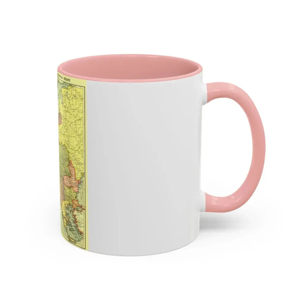 Europe, Central & the Balkan States (1915) (Map) Accent Coffee Mug - Go Mug Yourself