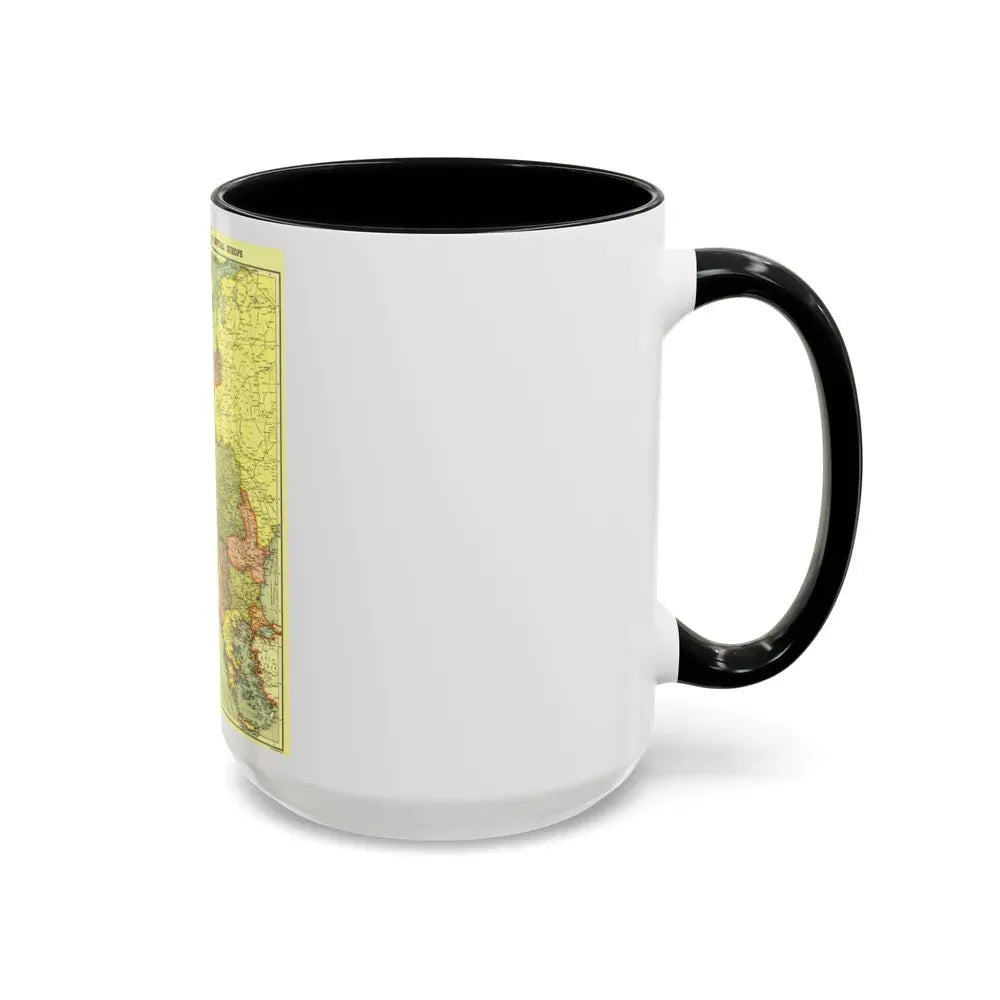 Europe, Central & the Balkan States (1915) (Map) Accent Coffee Mug - Go Mug Yourself