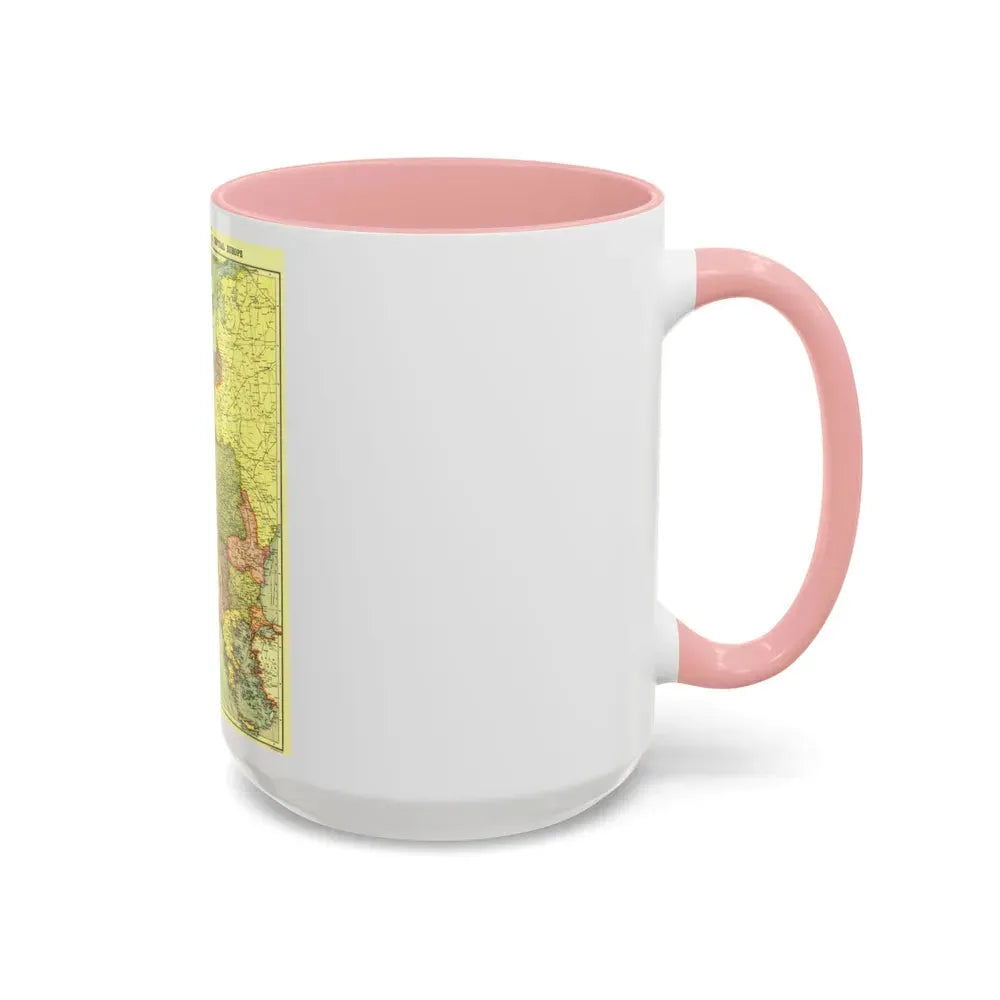 Europe, Central & the Balkan States (1915) (Map) Accent Coffee Mug - Go Mug Yourself