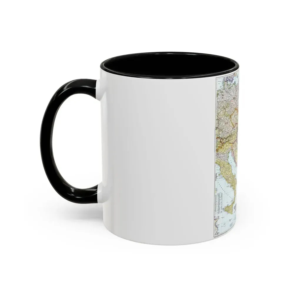 Europe - Central & the Balkan States (1951) (Map) Accent Coffee Mug - Go Mug Yourself