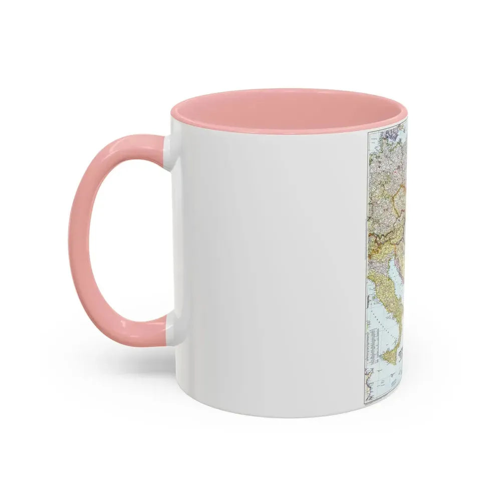 Europe - Central & the Balkan States (1951) (Map) Accent Coffee Mug - Go Mug Yourself