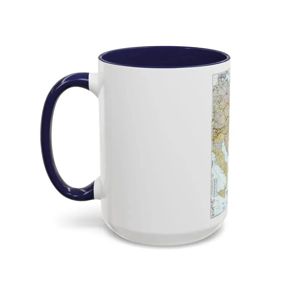 Europe - Central & the Balkan States (1951) (Map) Accent Coffee Mug - Go Mug Yourself