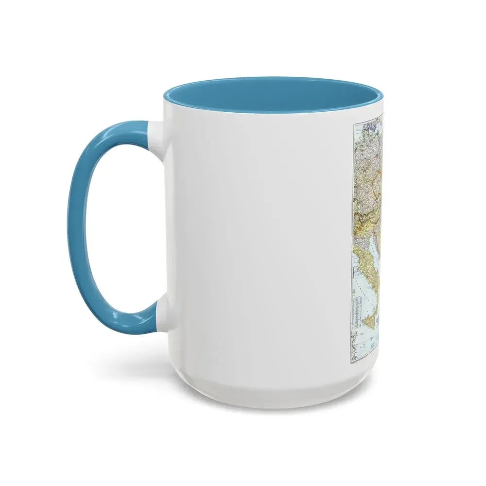 Europe - Central & the Balkan States (1951) (Map) Accent Coffee Mug - Go Mug Yourself