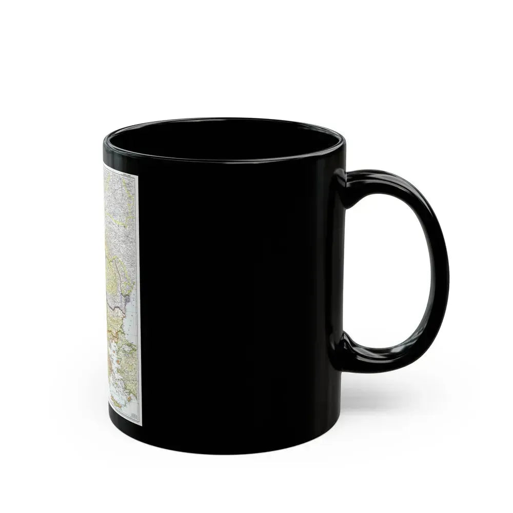 Europe - Central & the Balkan States (1951) (Map) Black Coffee Mug - Go Mug Yourself