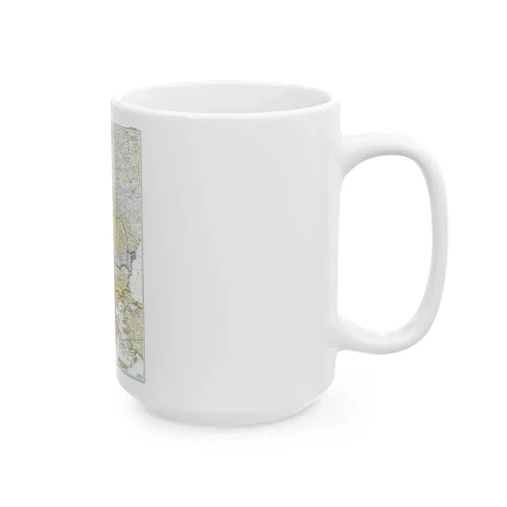 Europe - Central & the Balkan States (1951) (Map) White Coffee Mug - Go Mug Yourself