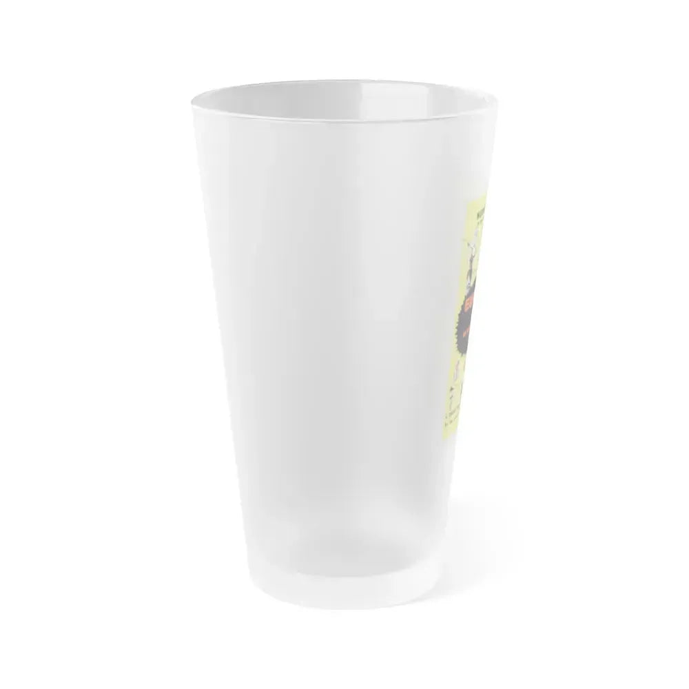 EUROPE IN THE RAW 1963 Movie Poster - Frosted Pint Glass 16oz - Go Mug Yourself