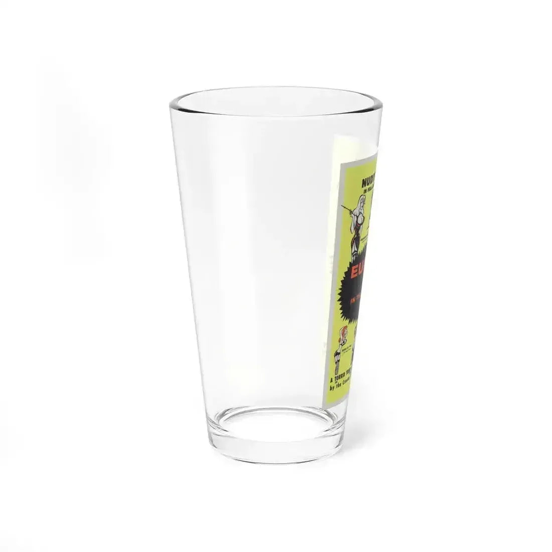 EUROPE IN THE RAW 1963 Movie Poster - Pint Glass 16oz - Go Mug Yourself