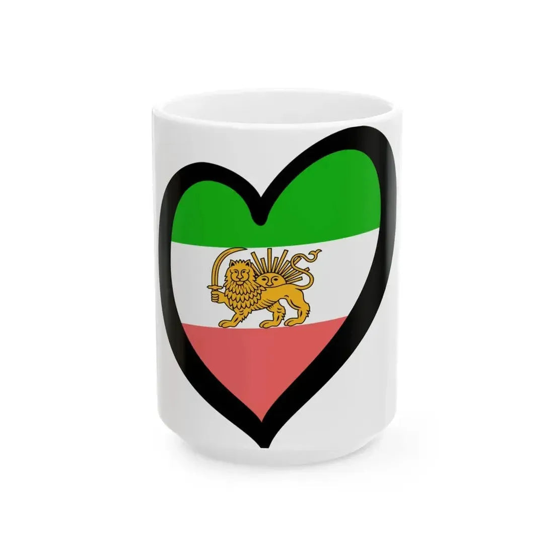 EuroPersia 1907-1933 (Iran) White Coffee Mug 15oz - Go Mug Yourself
