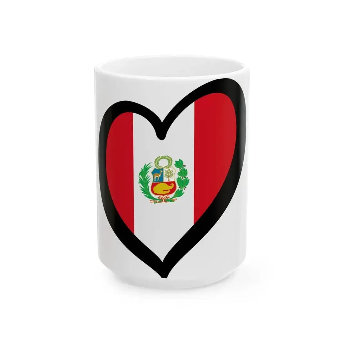 EuroPeru state (Peru) White Coffee Mug 15oz - Go Mug Yourself