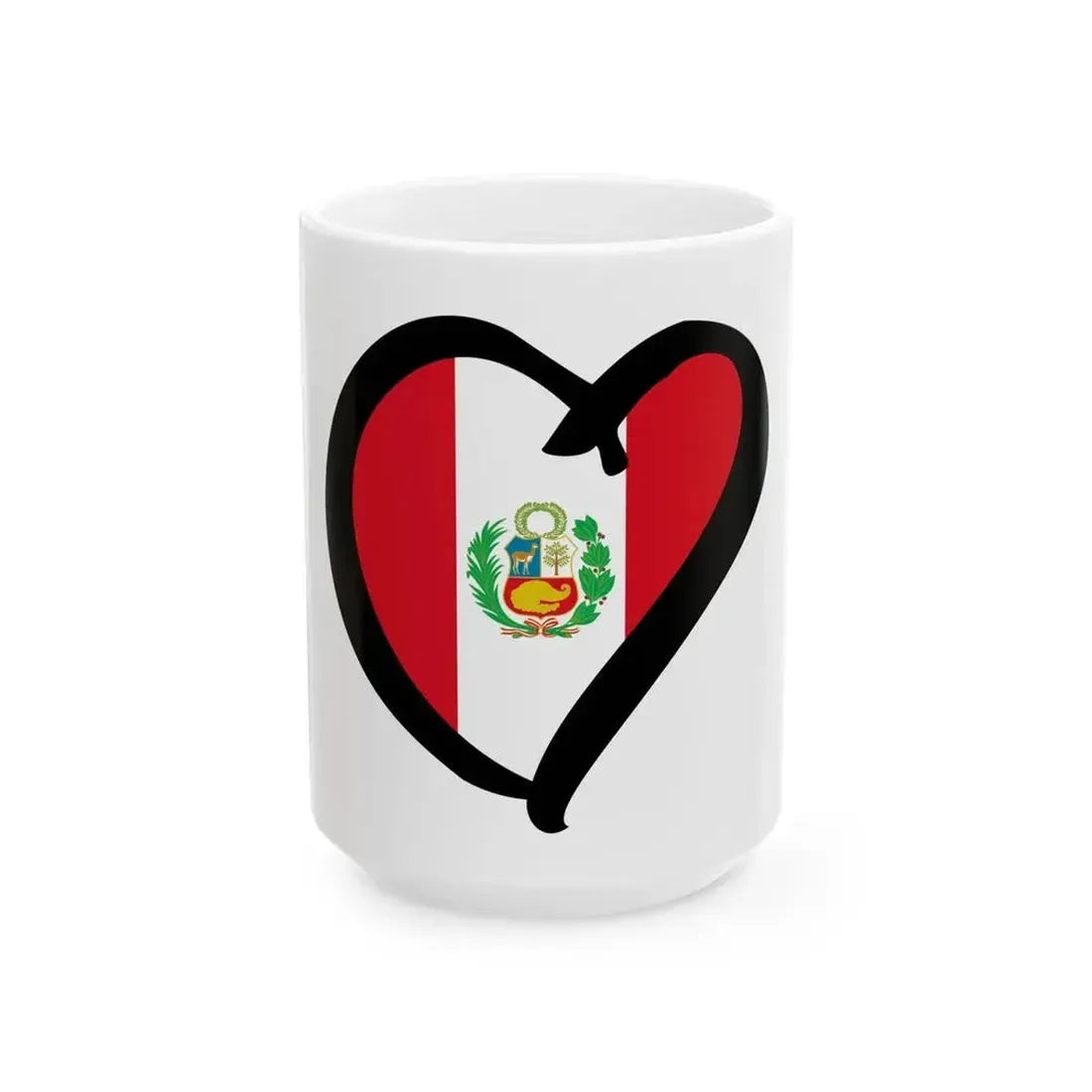 EuroPeruAnterior state (Peru) White Coffee Mug 15oz - Go Mug Yourself