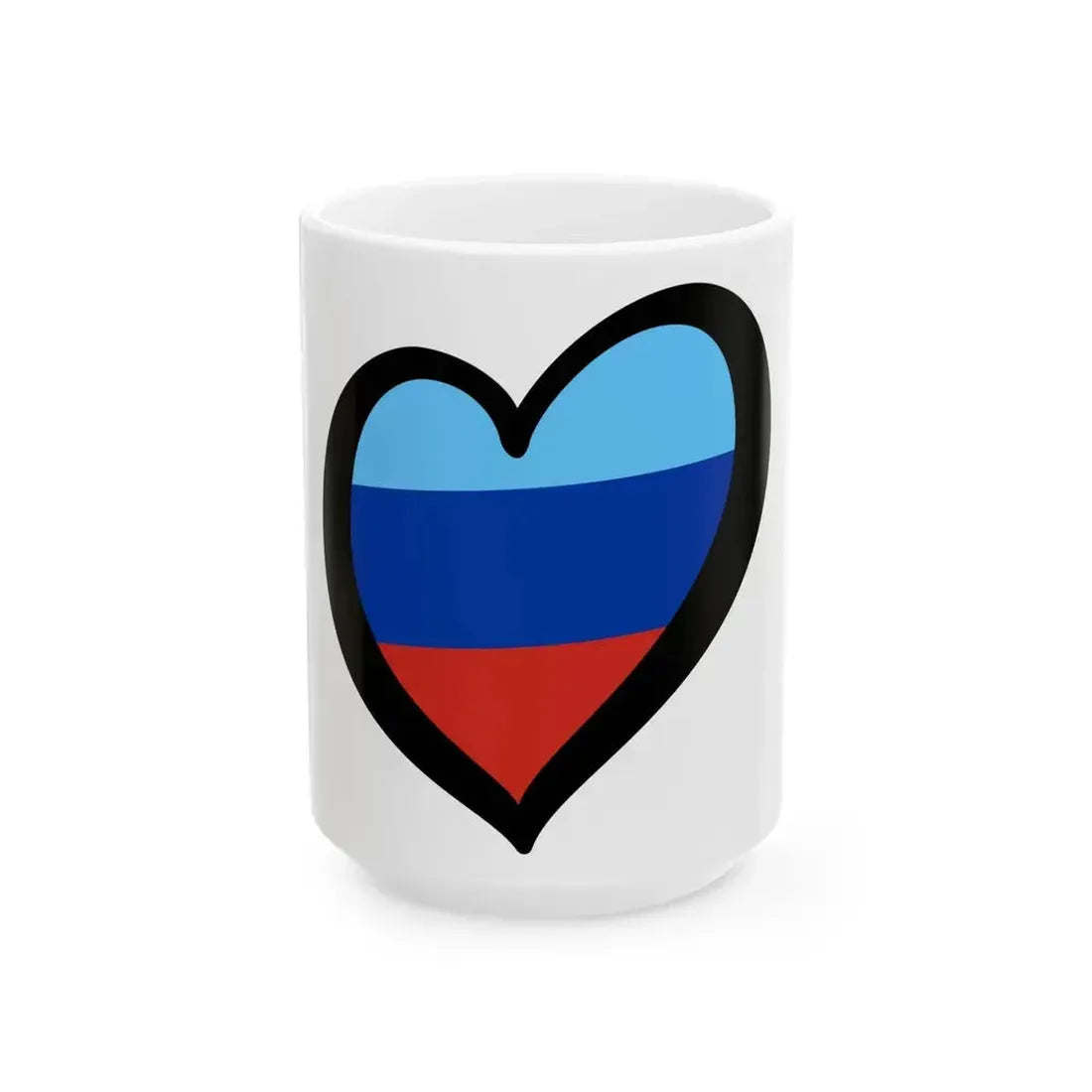EuroRepublica Popular de Lugansk (Russia) White Coffee Mug 15oz - Go Mug Yourself
