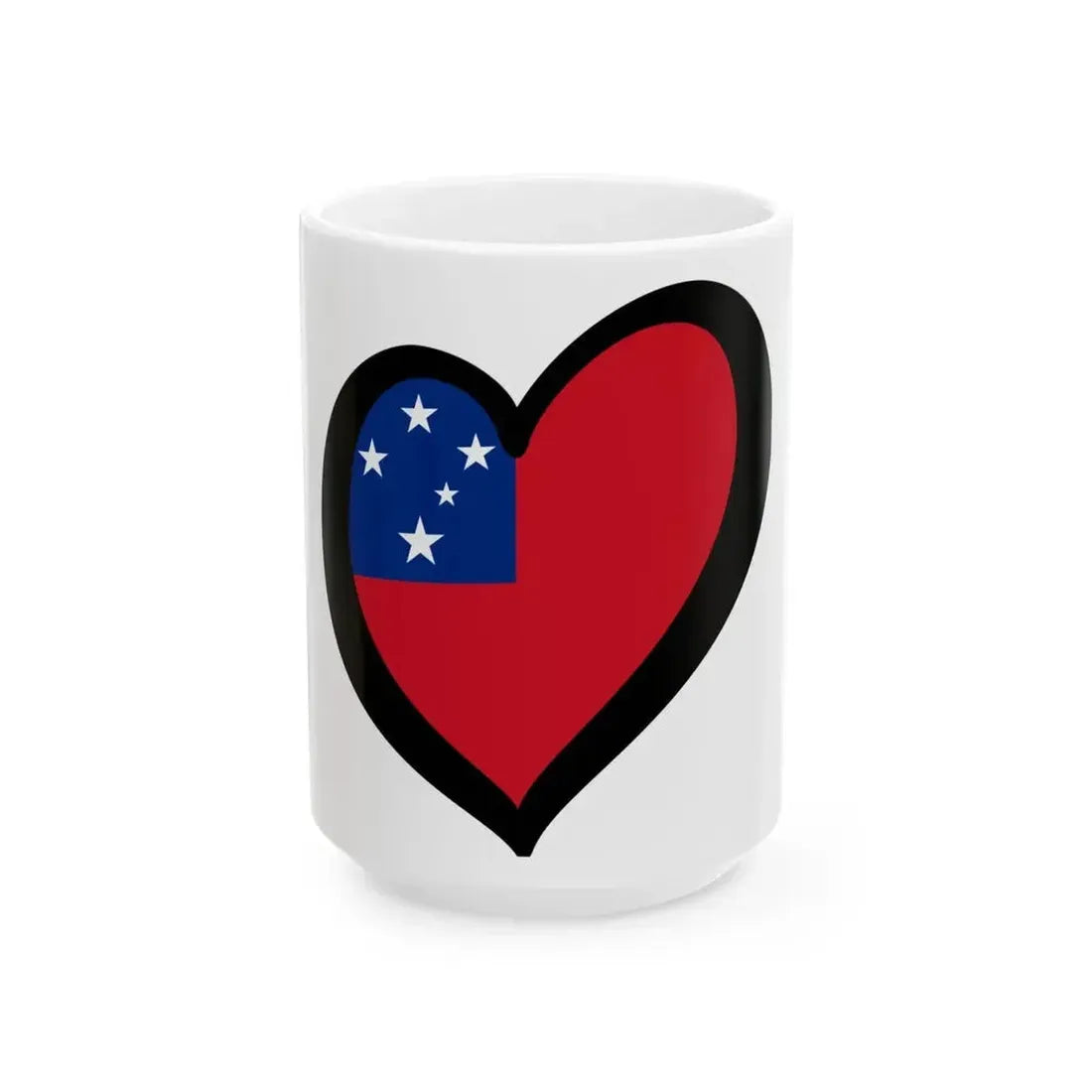 EuroSamoa (Samoa) White Coffee Mug 15oz - Go Mug Yourself