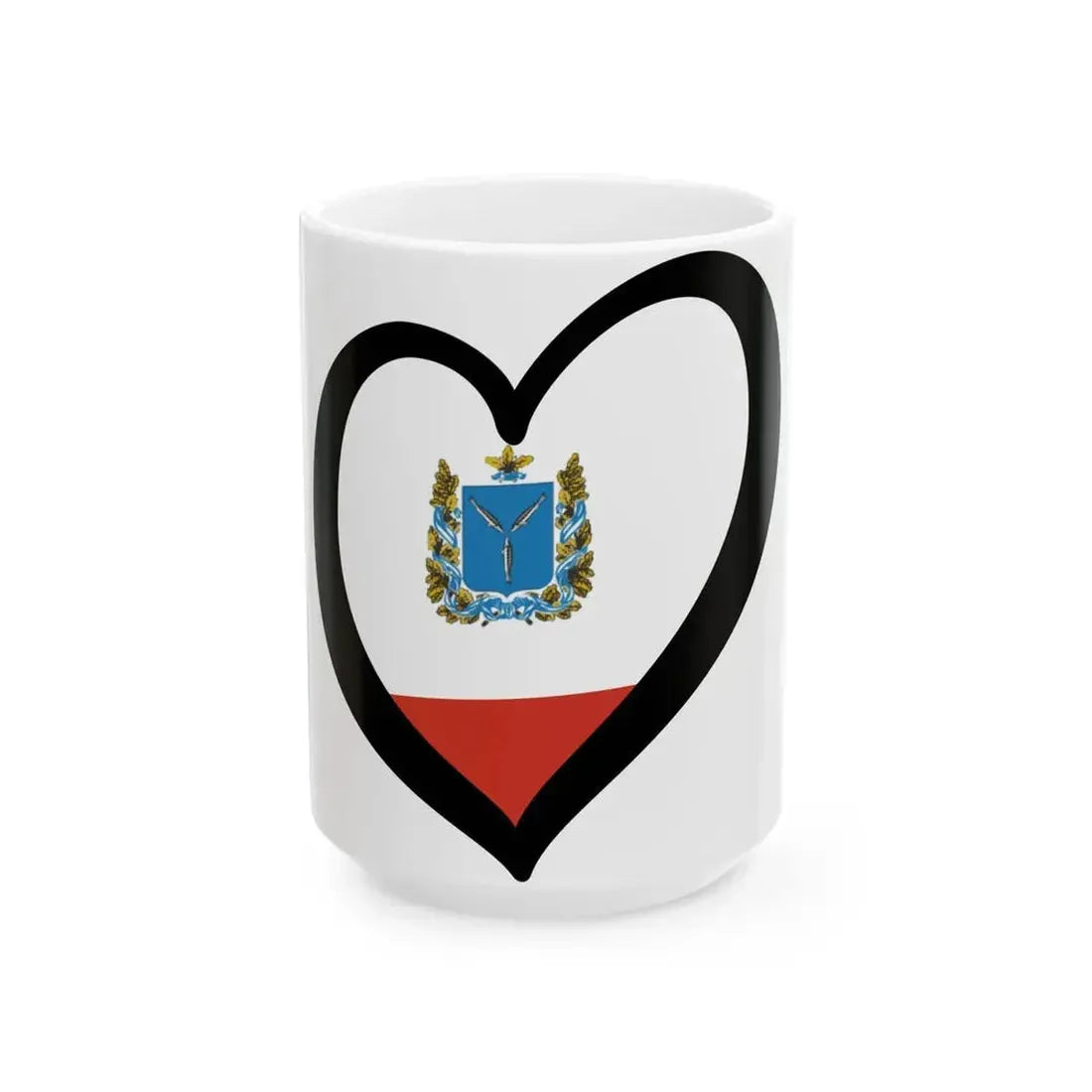 EuroSaratov 1996-2001 (Russia) White Coffee Mug 15oz - Go Mug Yourself