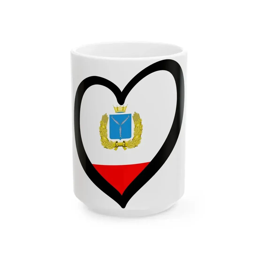 EuroSaratov (Russia) White Coffee Mug 15oz - Go Mug Yourself