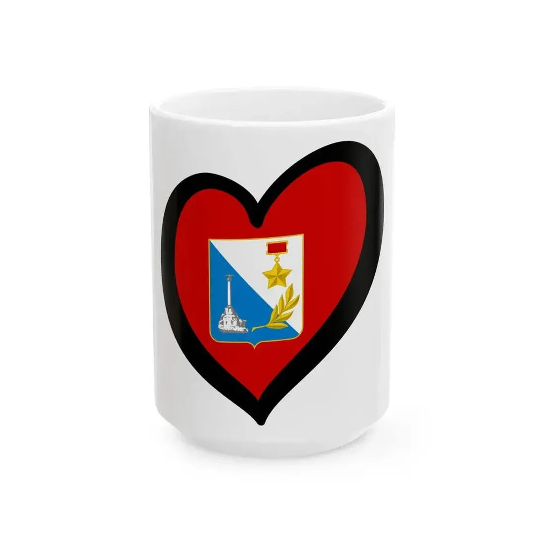 EuroSebastopol (Russia) White Coffee Mug 15oz - Go Mug Yourself