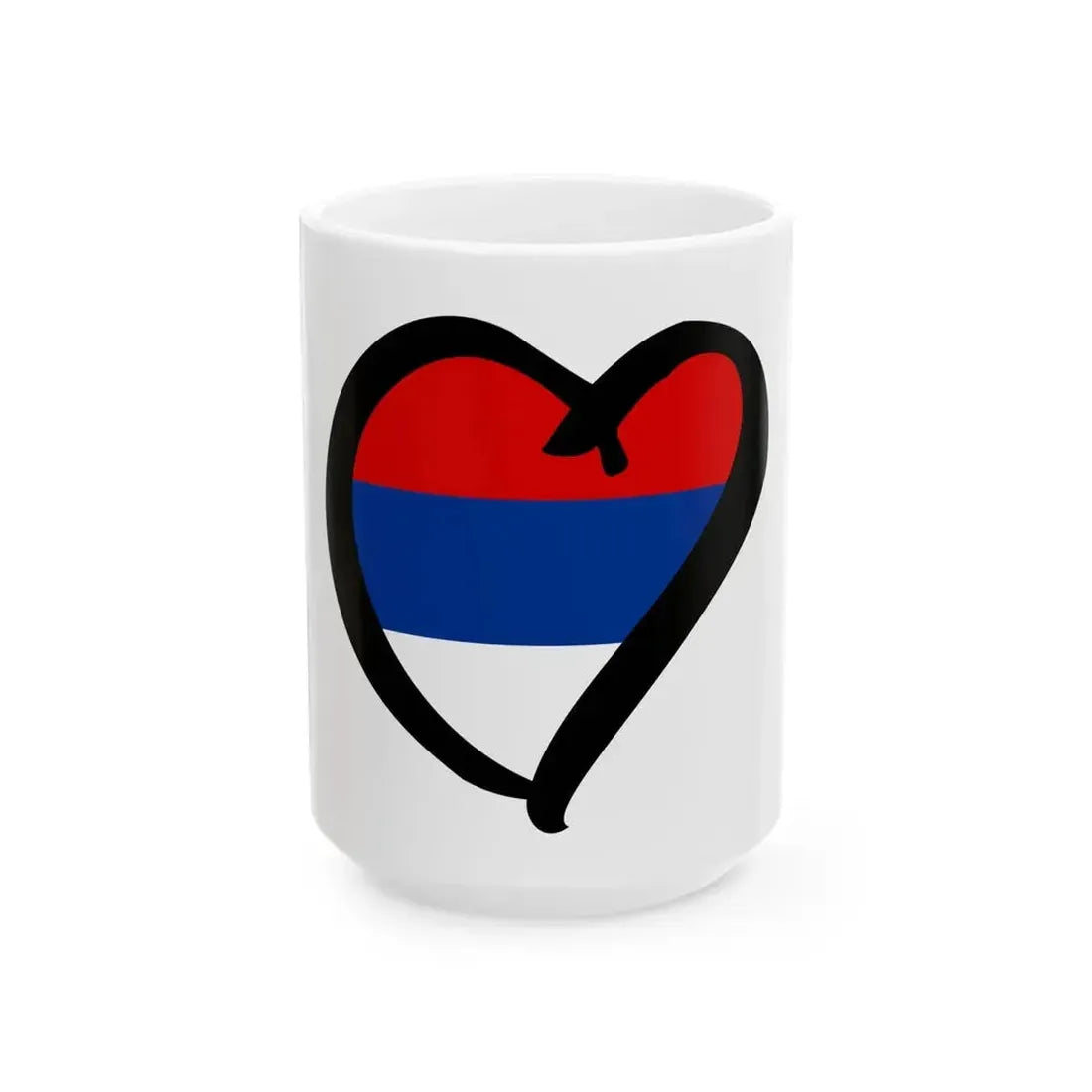EuroSerbiaAnterior 1992-2004 (Serbia) White Coffee Mug 15oz - Go Mug Yourself