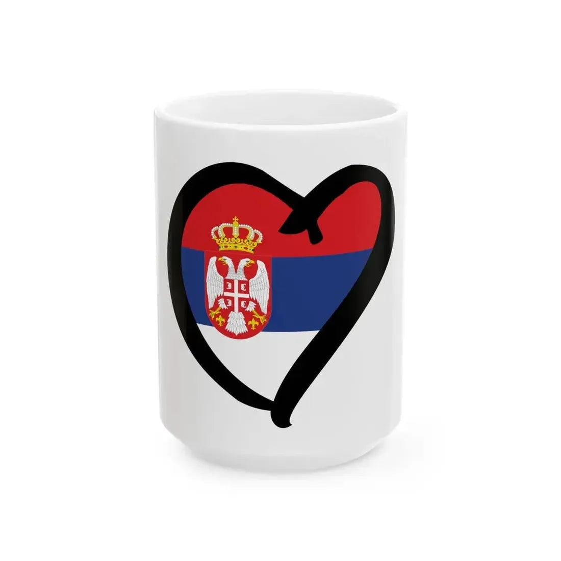 EuroSerbiaAnterior 2004-2010 (Serbia) White Coffee Mug 15oz - Go Mug Yourself